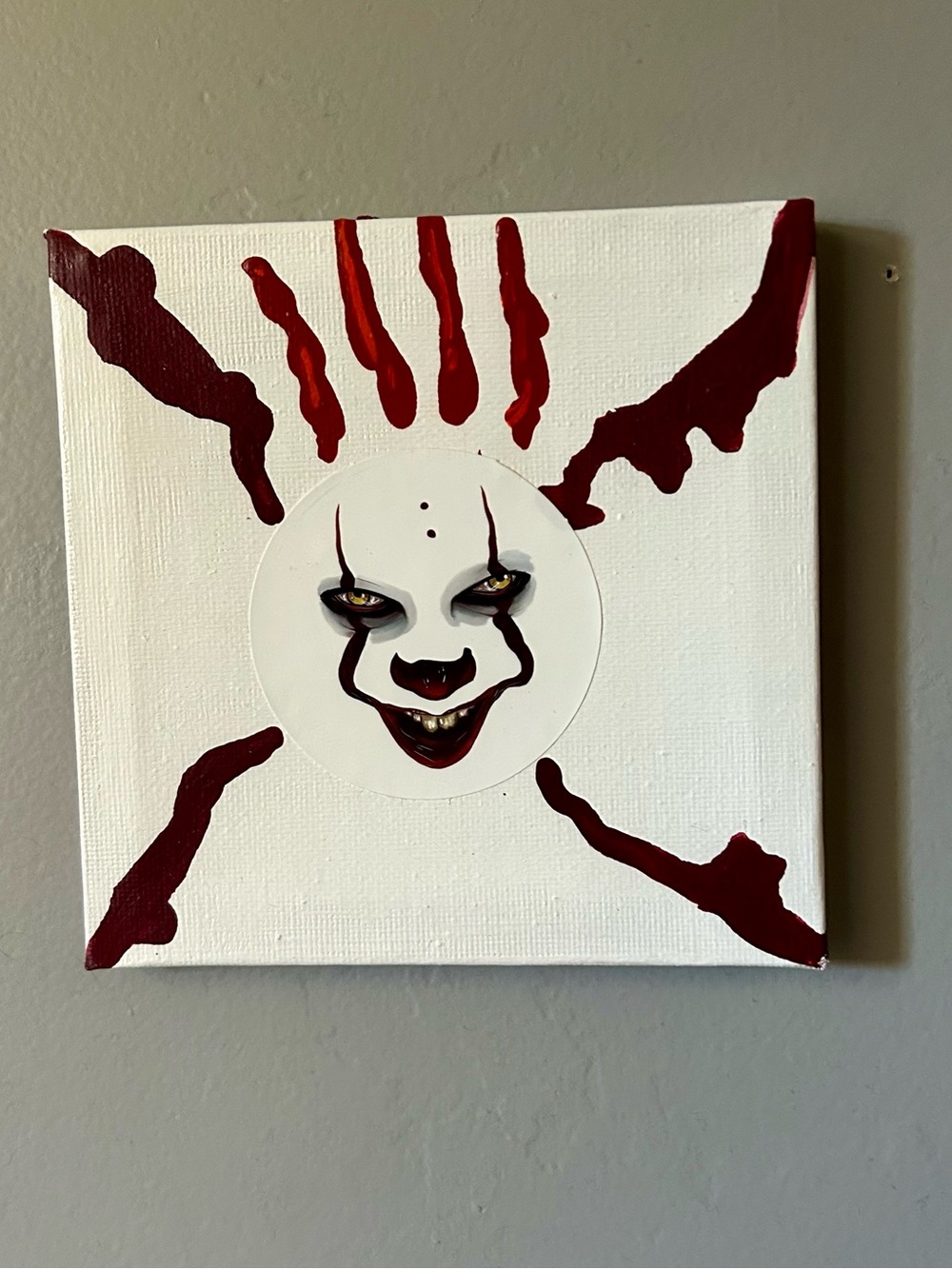 One Of A Kind Creepy Pennywise Horror It Painting
